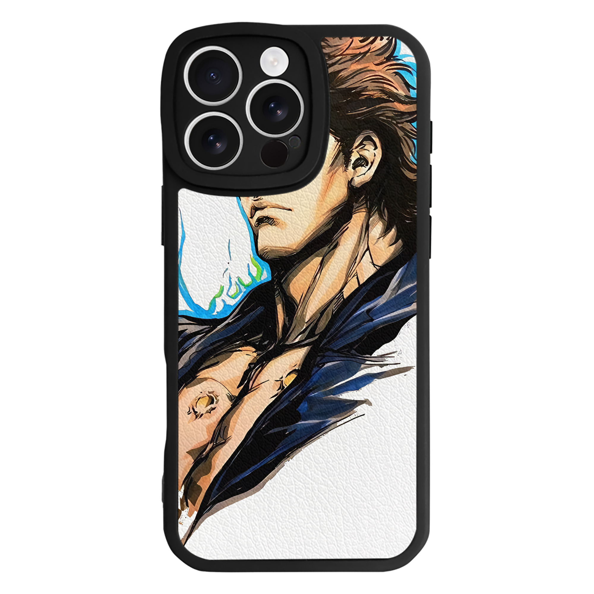 （画像用） 北斗の拳 Fist of the North Star 【iPhone 16シリーズ対応】シリコンスマホケース（レザー調） 材質：シリコン
